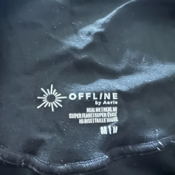 OFFLINE By Aerie Real Me High Waisted Crossover super Flare Legging size medium - Picture 3 of 4